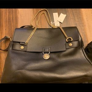 Versace Grained Leather Tote